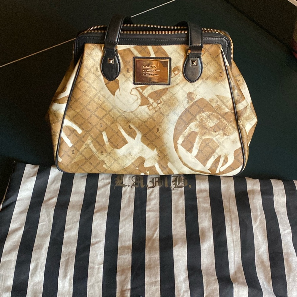 L.A.M.B. Gwen Stefani Handbag Newcombe Icon Stencil
